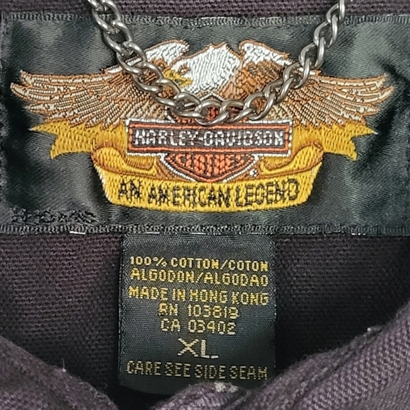 Harley Davidson Button Up Longsleeve Graphic Skirt Size XL - Picture 3 of 11